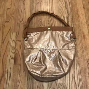 Murval copper beaded purse